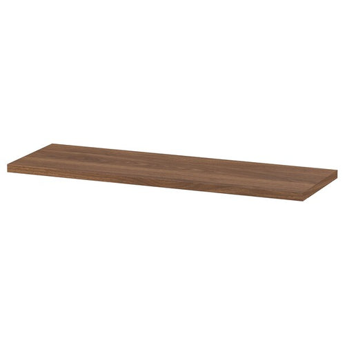 BILLY - Shelf, brown walnut effect, 76x26 cm