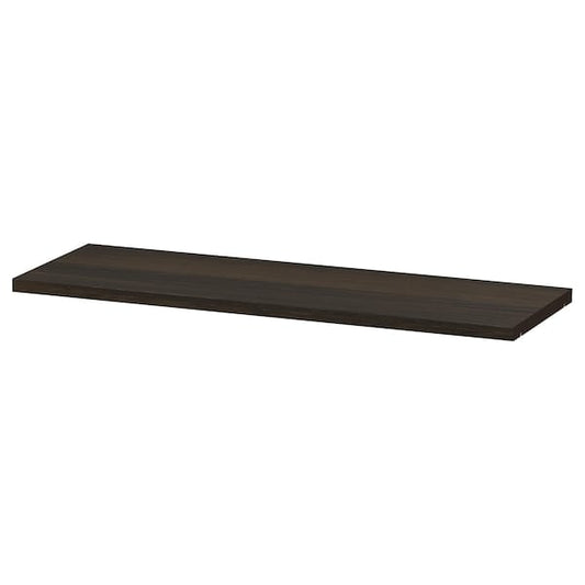 Ikea BILLY - Shelf, dark brown oak effect,76x26 cm
