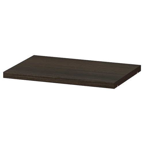 BILLY - Shelf, dark brown oak effect,36x26 cm