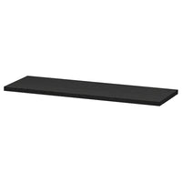 BILLY shelf, black oak effect, 76x26 cm