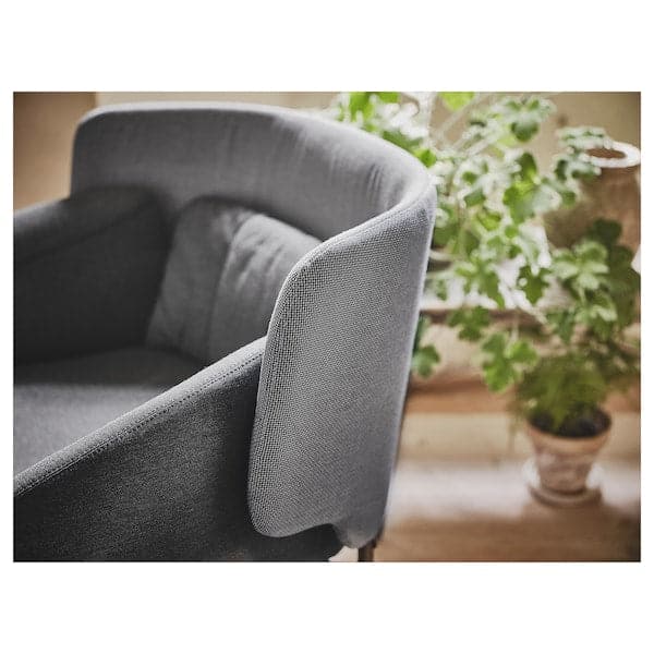 Ikea BINGSTA - Armchair, Vissle dark grey/Kabusa dark grey ,