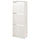BISSA shoe cabinet with 3 compartments, white, 49x28x135 cm