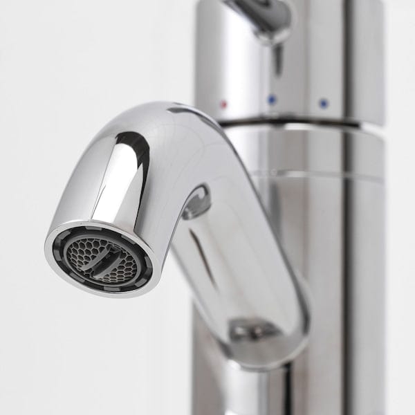 Ikea BJÖRKÅN - Washbasin with siphon/mixer, white,54x40 cm