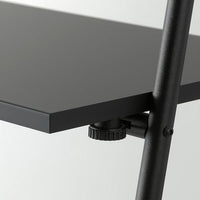 BJÖRKÅSEN - Folding table, black, 59x35 cm - best price from Maltashopper.com 40526406
