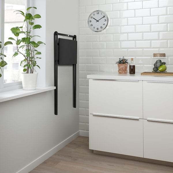 Ikea BJÖRKÅSEN - Folding table, black, 59x35 cm
