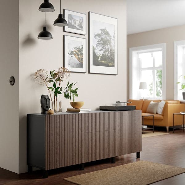 Ikea BJÖRKÖVIKEN - Drawer front, brown stained oak veneer, 60x26 cm
