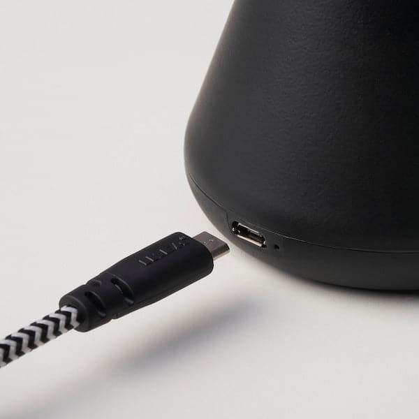 Ikea BJÖRKSPIREA - LED decoration lighting, black tube-shaped