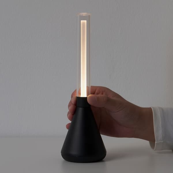 BJÖRKSPIREA - LED decoration lighting, black tube-shaped - best price from Maltashopper.com 30530140