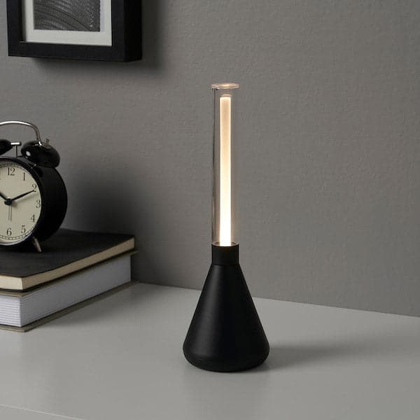 Ikea BJÖRKSPIREA - LED decoration lighting, black tube-shaped
