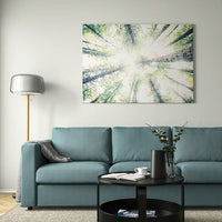 BJÖRKSTA Framed Canvas, Look Up / Black,140x100 cm - best price from Maltashopper.com 49471616