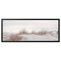BJÖRKSTA - Canvas with frame, sand dunes/black, , 140x56 cm - best price from Maltashopper.com 69508930
