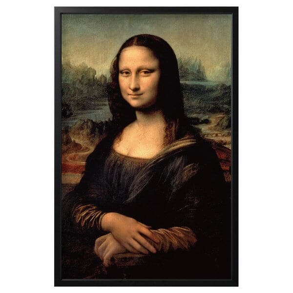 BJÖRKSTA Canvas framed - Mona Lisa/black 78x118 cm - best price from Maltashopper.com 79384972