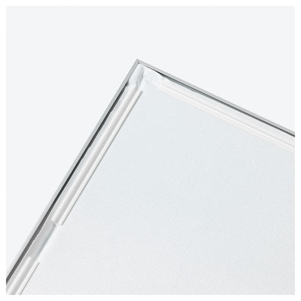 Ikea BJÖRKSTA - Picture with frame, curious cow/aluminium-colour, 140x100 cm