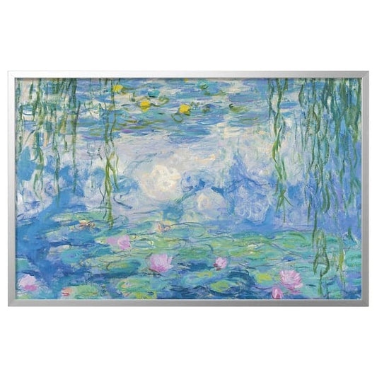 Ikea BJÖRKSTA Canvas framed - Water lilies II/aluminum color 118x78 cm