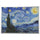 BJÖRKSTA picture with frame, Starry Night/aluminium-colour