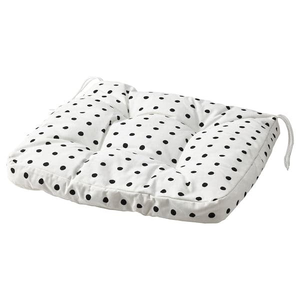 BJÖRKTRAST - Cushion for armchair, white/black 