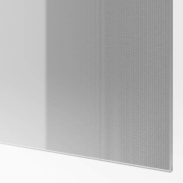 BJÖRNÖYA - 4 panels for sliding door frame, grey tinted effect, 75x201 cm - best price from Maltashopper.com 10480754