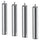 BJORLI leg, stainless steel, 38 mm, 4 pack