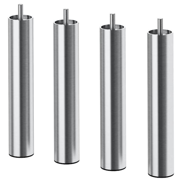 BJORLI - Leg, stainless steel, 20 cm