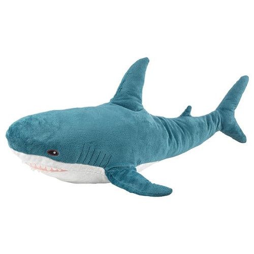 BLÅHAJ - Soft toy, shark, 100 cm