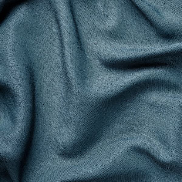 BLÅHUVA Blockout curtains, 1 pair dark blue 145x300 cm , 145x300 cm - best price from Maltashopper.com 10519105