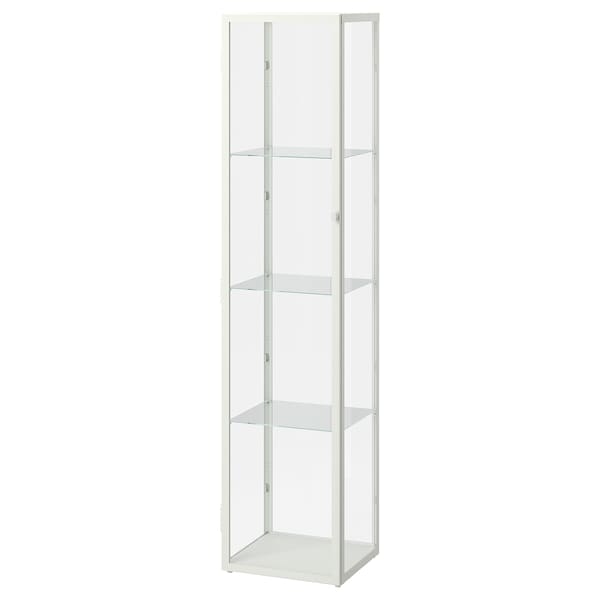 Ikea BLÅLIDEN / STRIMSÄV - Showcase with lighting, white
