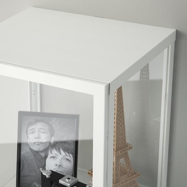 Ikea BLÅLIDEN - Glass-door cabinet, white, 35x32x151 cm