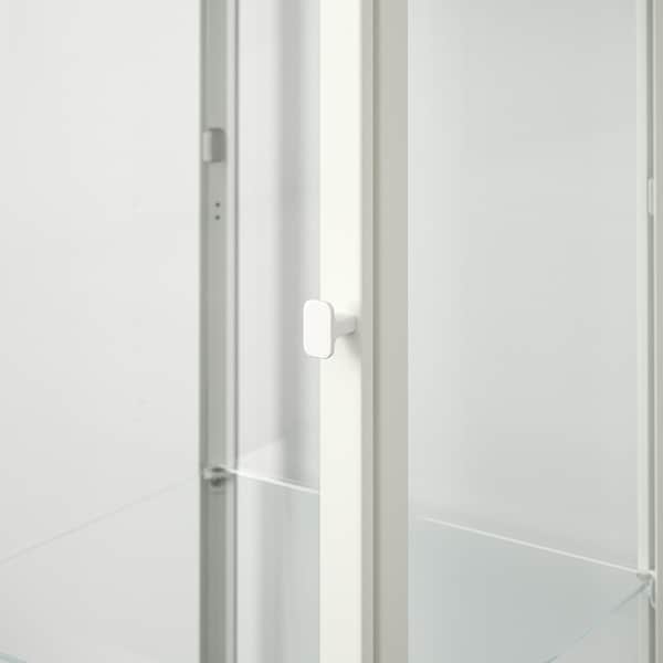 Ikea BLÅLIDEN - Glass-door cabinet, white, 35x32x151 cm