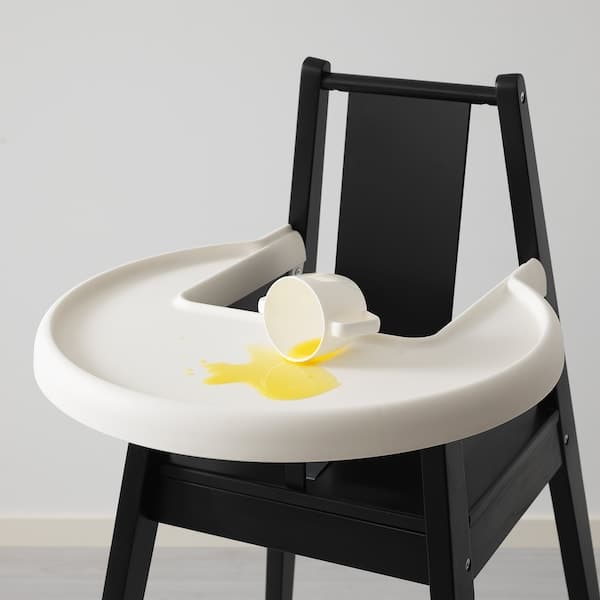 Ikea BLÅMES - Highchair with tray, black