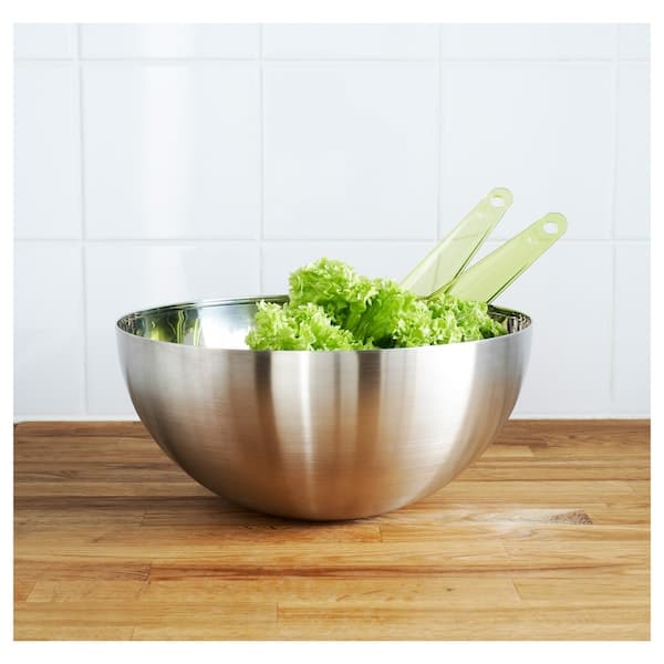 Ikea BLANDA BLANK - Serving bowl, stainless steel, 20 cm