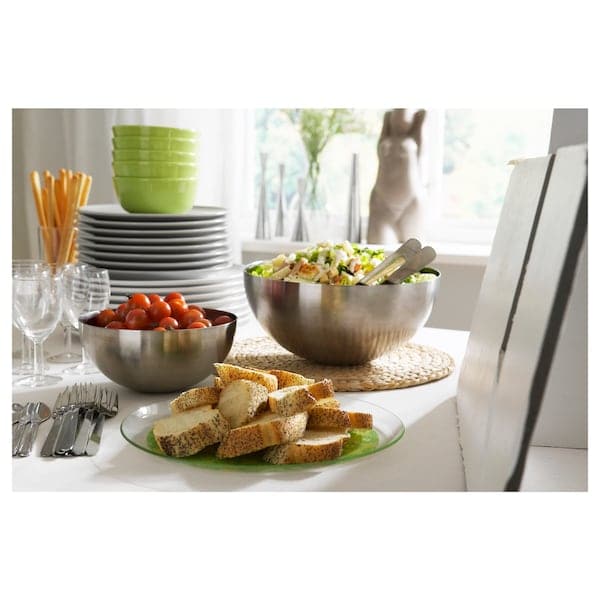 Ikea BLANDA BLANK - Serving bowl, stainless steel, 20 cm