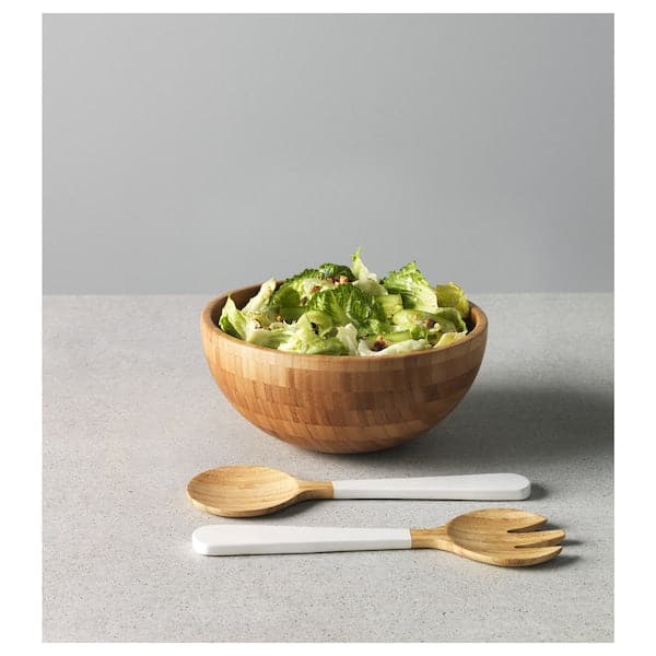 Ikea BLANDA MATT - Serving bowl, bamboo, 28 cm