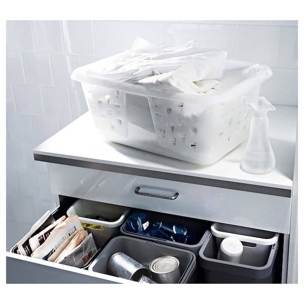 BLASKA - Clothes-basket, white, 36 l - best price from Maltashopper.com 20167744