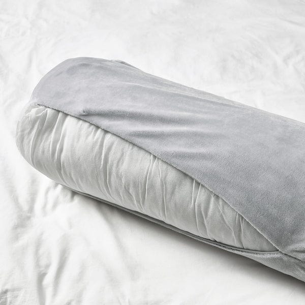 Ikea BLÅSKATA - Cushion, cylindrical/light grey,80 cm