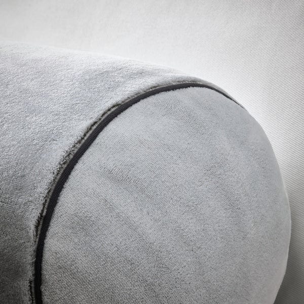 Ikea BLÅSKATA - Cushion, cylindrical/light grey,80 cm