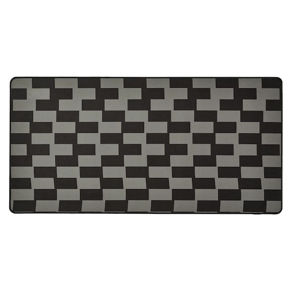 Ikea BLÅSKATA - Gaming mouse pad, black/grey patterned, 40x80 cm
