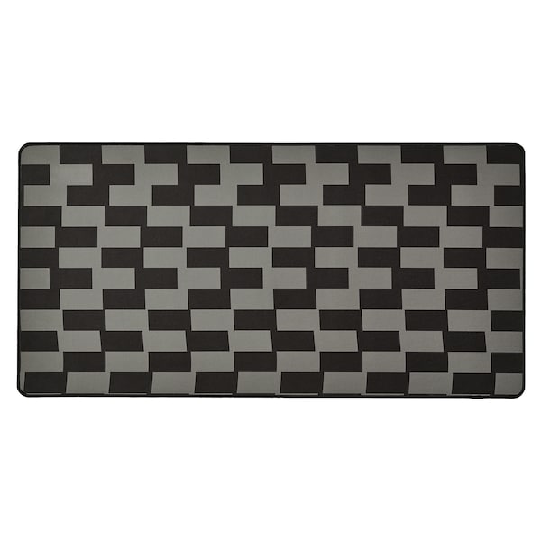 BLÅSKATA - Gaming mouse pad, black/grey patterned, 40x80 cm