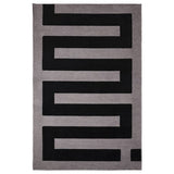 BLÅSKATA rug, black/grey, 105x160 cm