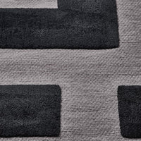 BLÅSKATA - Rug, black/grey, 105x160 cm - best price from Maltashopper.com 00569520