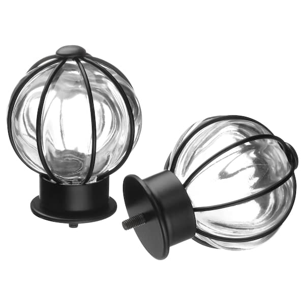 BLÅST - Finials, 1 pair, black - best price from Maltashopper.com 40217248