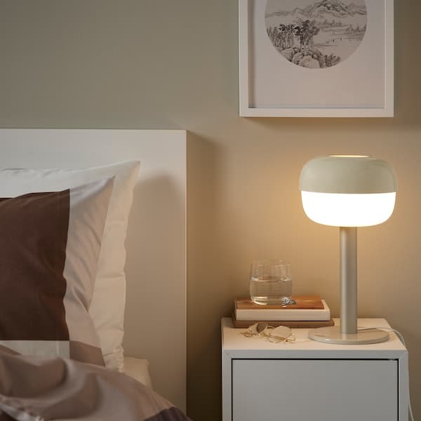 BLÅSVERK - Table lamp, beige, 36 cm - best price from Maltashopper.com 70520926