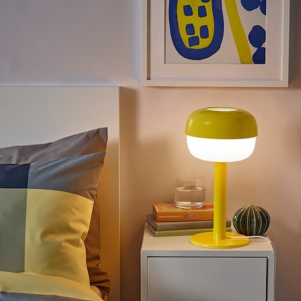 BLÅSVERK - Table lamp, yellow, , 36 cm - best price from Maltashopper.com 60547974