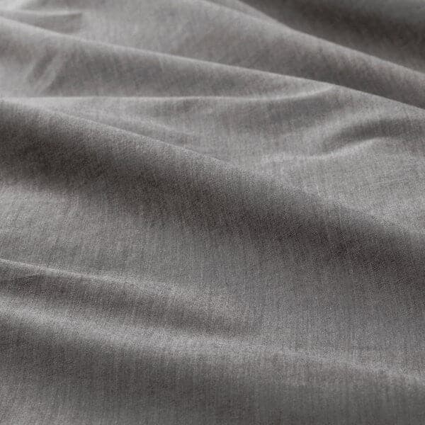 BLÅVINDA - Duvet cover and pillowcase, grey, 150x200/50x80 cm - best price from Maltashopper.com 40324427