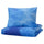 BLÅVINGAD duvet cover and pillowcase, ocean pattern/blue, 200x150 cm