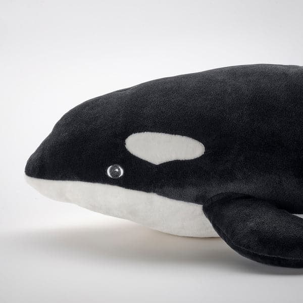 BLÅVINGAD - Soft toy, orca/black white, 60 cm - best price from Maltashopper.com 60522110