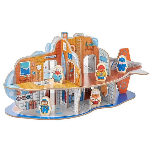 Ikea BLÅVINGAD - Submarine playset, 11 pieces, multicolour