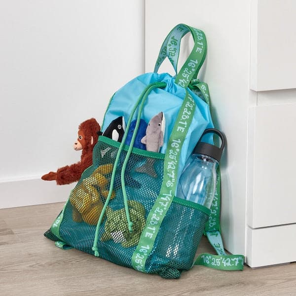 Ikea BLÅVINGAD - Backpack, blue/green, 13 l
