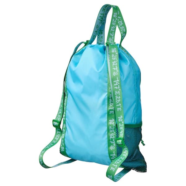Ikea BLÅVINGAD - Backpack, blue/green, 13 l