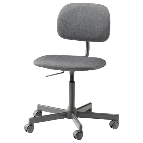 BLECKBERGET Swivel chair, Idekulla dark grey