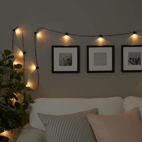 Ikea BLÖTSNÖ LED lighting 24 lights - for black interior ,